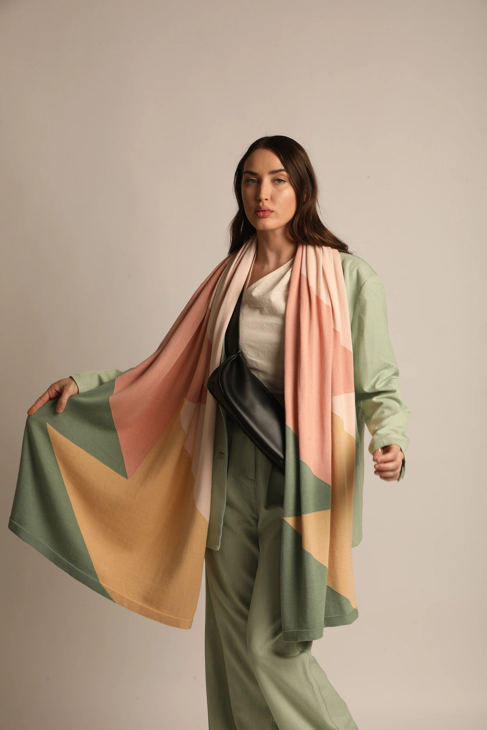 Soft cotton Travel wrap From Meraki Unlimited,Lightweight and perfect for stylish comfort on every journey