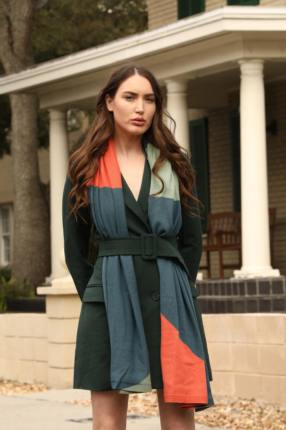 Soft cotton travel wrap from Meraki Unlimited, lightweight and perfect for stylish comfort on every journey.