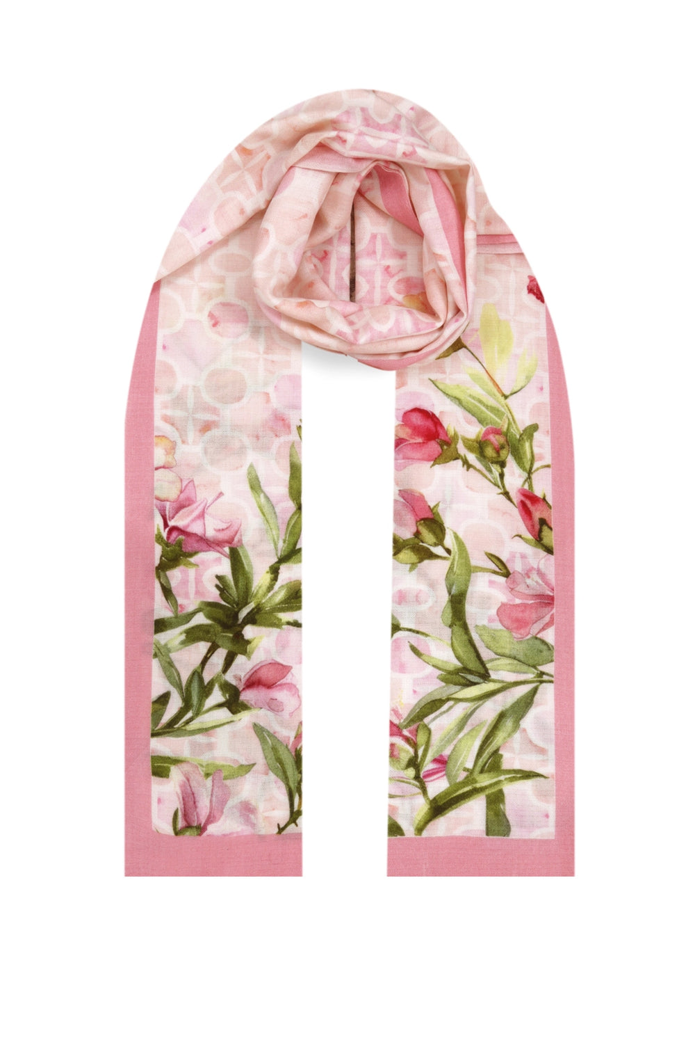 Elegant Merino wool and silk shawl draped over shoulders,perfect for women's evening wear