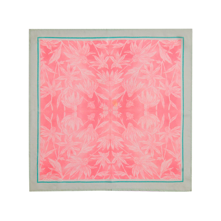 Etched Flowerets -  Pure Silk Scarves