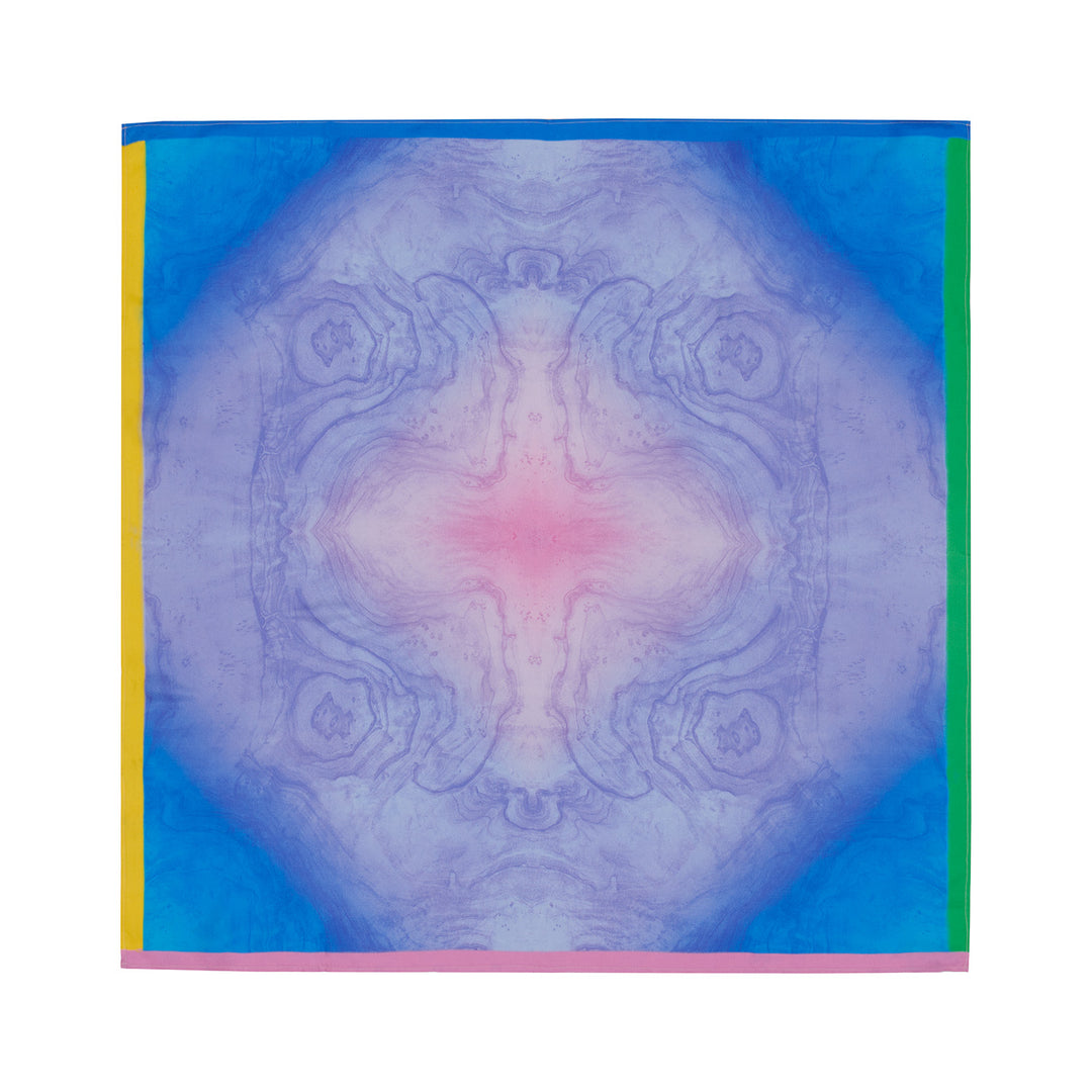 Woodcut Babushka - Luxury Silk Scarves