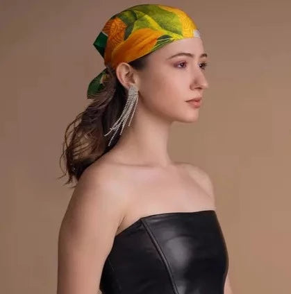 Sunshine - Silk Scarf Bandana