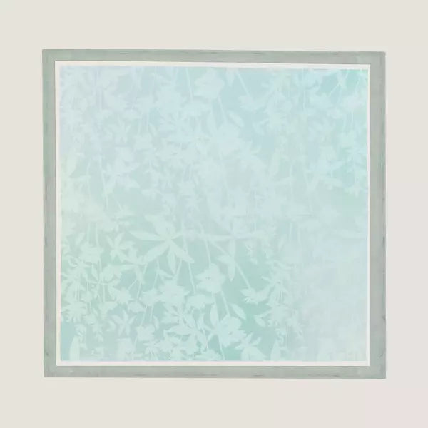 PRESS IN PETALS LIGHT GREEN PRINTED MEN’S SILK POCKET SQUARE