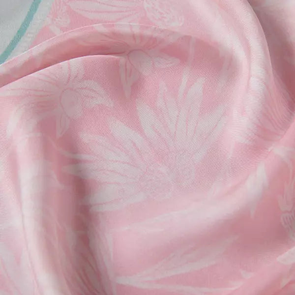 Etched Flowerets -  Pure Silk Scarves