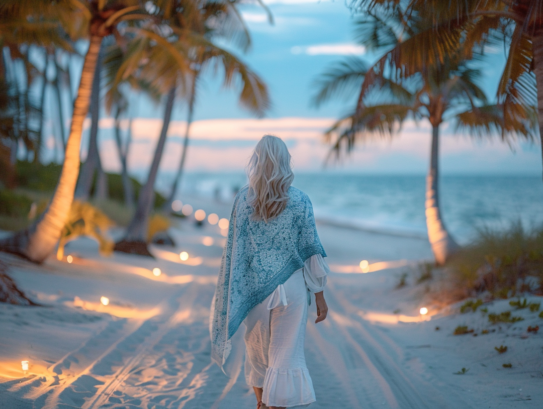 Shine Bright: Sparkling Shawls for Party Nights